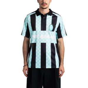 Pequs Fodboldtrøje Aqua Sort Hvid S