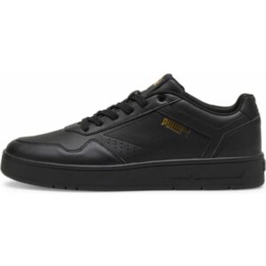 Puma Herre Court Classic Sneakers - Sort/Puma Guld