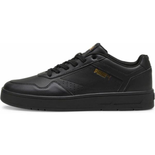 Puma Herre Court Classic Sneakers - Sort/Puma Guld