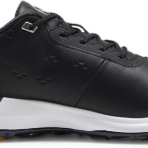 Puma Phantomcat Nitro Plus Vandtætte Herre Golfsko Med Spikes - Puma Black/Puma Silver/Yellow Sizzle - Str. 44 1/2 Normal