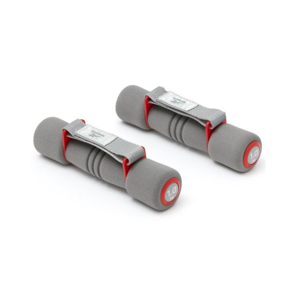 Reebok Softgrip Dumbbells - 1.0Kg Red & Grey