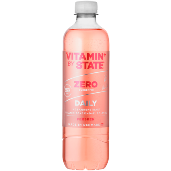 STATE Vitamin Drink Fersken Zero (500 ml)