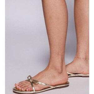 Simmi London Wide Fit Sandaler Med Sløjfedetalje - Char