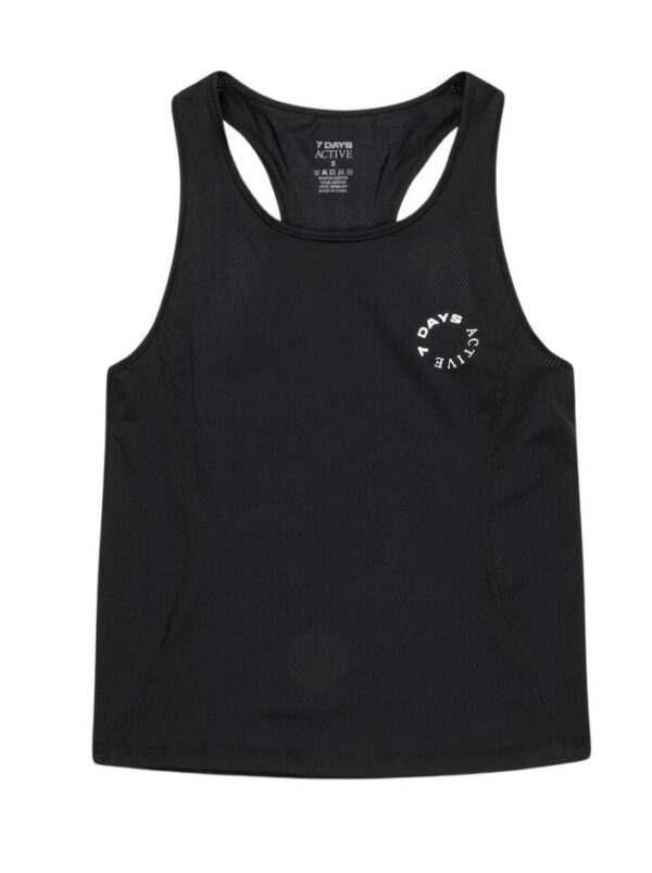 Singlet træningstop - sort
