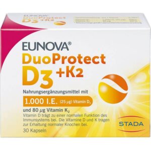Stada DuoProtect D3 + K2 1000 I.E.