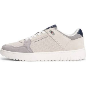 Tommy Hilfiger Suede Mixed Texture Lightweight Basketball Trainers