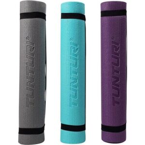 Tunturi PVC yogamåtte Fitnessmåtte 4 mm tyk