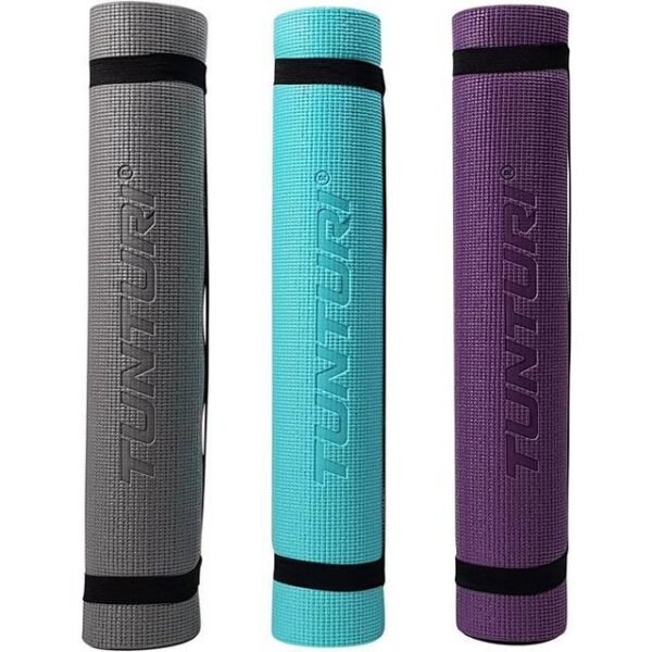 Tunturi PVC yogamåtte Fitnessmåtte 4 mm tyk