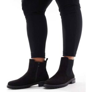 Yours Curve Extra-Wide Fit Casual Boots - Black