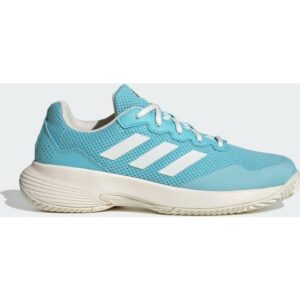 adidas GameCourt 2.0 Tennis sko Light Aqua Off White Bright Red