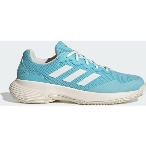 adidas GameCourt 2.0 Tennis sko Light Aqua Off White Bright Red