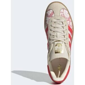 adidas Gazelle Bold X Liberty London Sko - Cloud White/Cream White/Better Scarlet