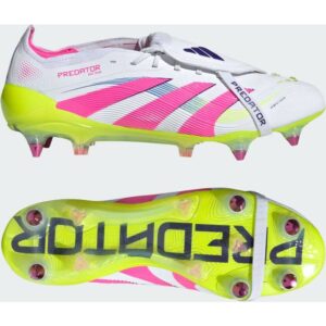 adidas Predator Elite Fold-Over Tongue Soft Ground Støvler - Hvid/Pink/Grøn