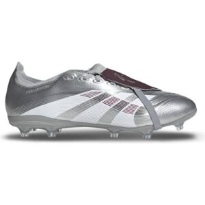 adidas Predator League JB Fold-Over Tongue FG/MG - Silver Metallic/Legacy Burgundy/Maroon