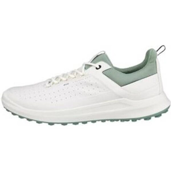 ecco Core Hybrid Vandtætte Herre Golfsko Uden Spikes - White/Sedum Green