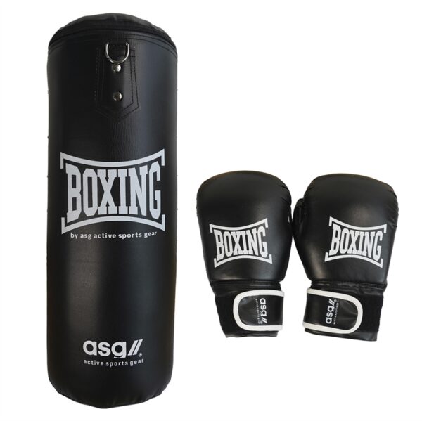 ASG Junior Boksesæt 15 Kg. (Sort/Hvid)