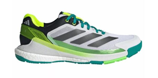 Adidas Crazyquick Boost Padelsko (Cloud White/Core Black/Lime Burst) - 40 2/3