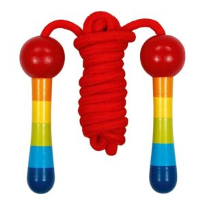 Goki - Wooden Jump Rope Rainbow 200cm