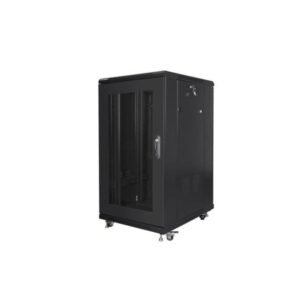 Lanberg FF01 series - rack - 600 x 800 flat pack with mesh door - 22U