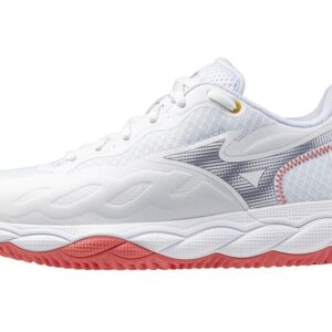 Mizuno Wave Enforce Court CC (W) (White/Blue Granite/Calypso Core) - 36.5