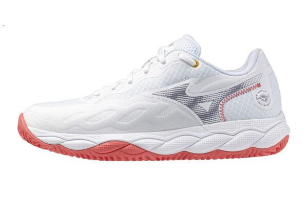 Mizuno Wave Enforce Court CC (W) (White/Blue Granite/Calypso Core) - 36.5