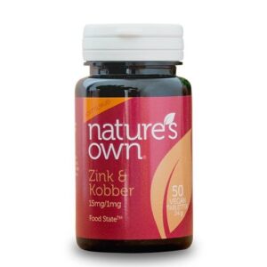 Natures Own Zink og Kobber Food State, 50tab / 24g