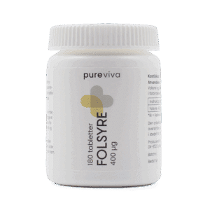 Pureviva Folsyre 400 Âµg (180 tabl)