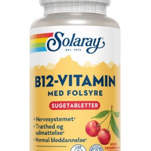 Solaray B-12 vitamin med folsyre (90 tabl)