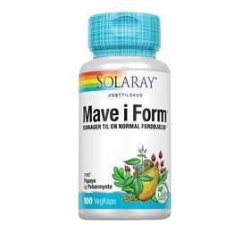 Solaray Mave i Form (papaya m.m.) - 100 kap.