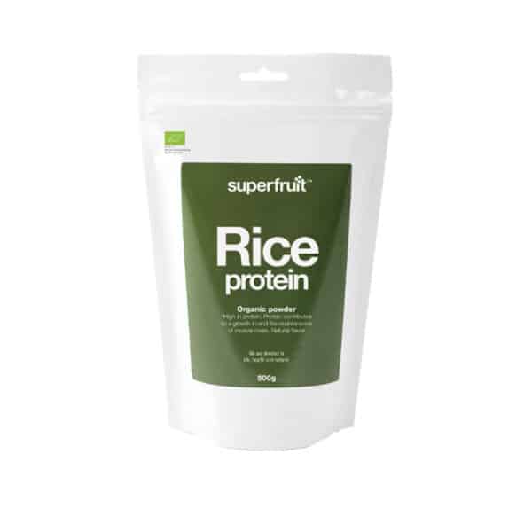 Superfruit Rice Protein Powder (500g) - Kosttilskud