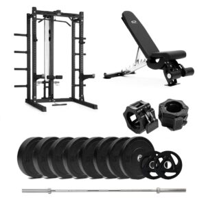 Abilica HR 500 Half Rack Bumper med bænk og nedtræk - 150 kg
