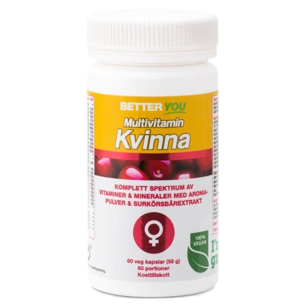 Better You Multivitamin Kvinde, 60 kapsler