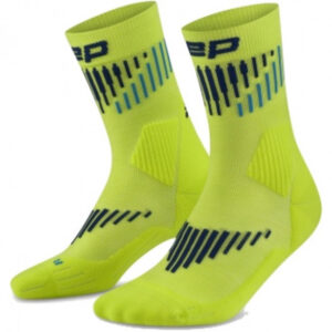 CEP Core Run Merino Socks Mid Cut 3.0, løbestrømper, herre, gul