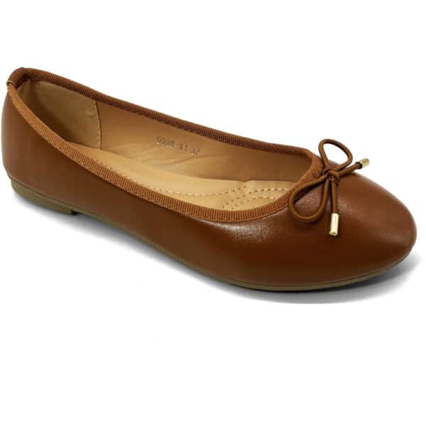 Fiona dame ballerina sko 9988-41 - Brown