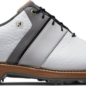 FootJoy Premiere Packard LX Vandtætte Herre Golfsko Med Spikes - White/Grey/Black - Str. 39 Normal