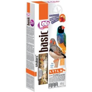 Lolo Pets 2x Zebra Finch seed sticks w/fruit