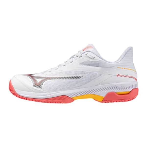 Mizuno Wave Exceed Court CC (M) (White/Calypso Coral/Citrus) - 41