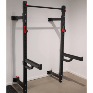 Peak Fitness - Foldbar Squat Rack + Safety Arms