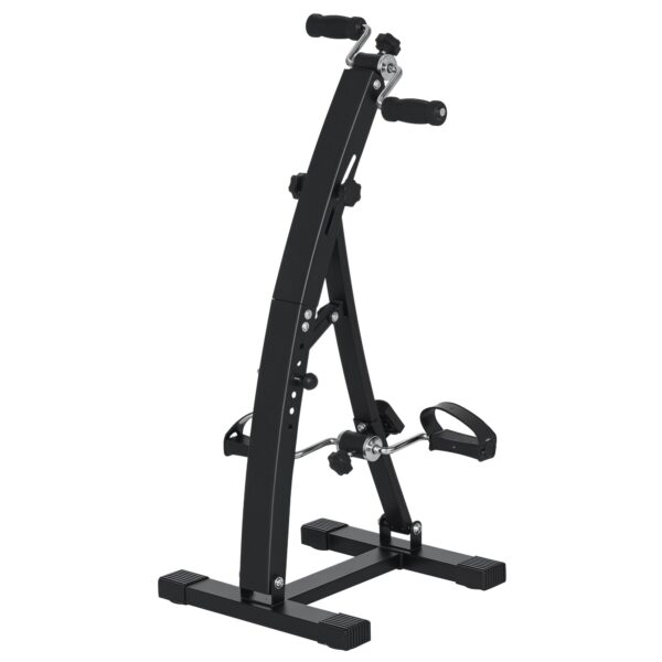 Pedaltræner til seniorer ekstra stille mini-motionscykel med lcd-skærm fastgørelsesrem arm- og bentræner motionstrænerbordcykel minicykel fitnessudstyr til hjemmekontor