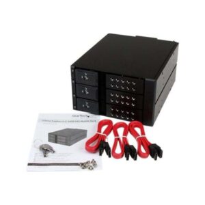 StarTech.com 3 Bay Trayless Hot Swap 3.5" SATA HDD Mobile Rack Backplane