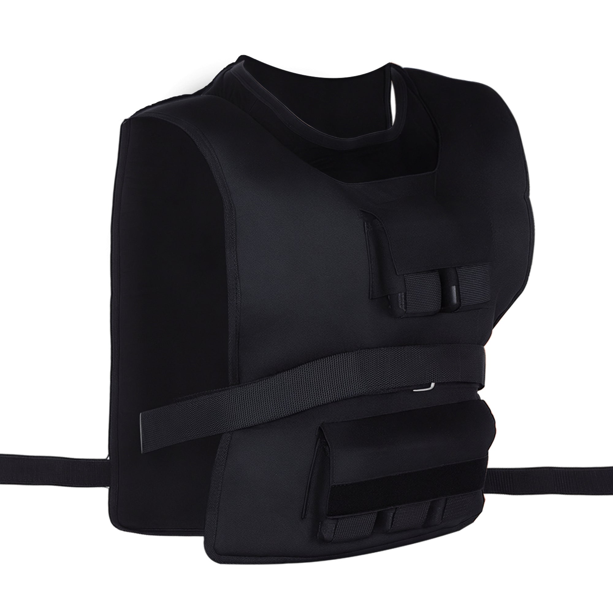 Vægtvest 15 kg / 20 kg / 30 kg justerbar træningsvest med aftagelige vægte løbevest kvinder mænd til muskelopbygning styrketræning, løb, fitness, crosstraining
