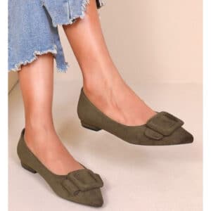 Vela dame ballerina sko H8-1030E - Green