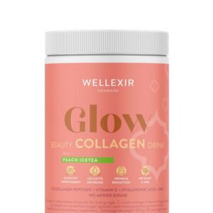 Wellexir Glow Beauty Collagen Drink Peach Ice Tea, 360 g.