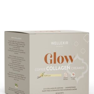 Wellexir Glow Coffee Collagen Creamer Vanilla, 30 x 6 g.