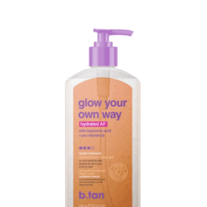 b.tan glow your own way, hydrated AF, 236 ml.
