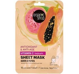 organic shop Vitamin C Therapy Sheet Mask - Guava & Papaya, 1stk.