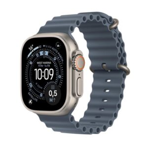 Apple Watch Ultra 3 GPS + Cellular 49mm Natural Titanium Case with Anchor Blue Ocean Band