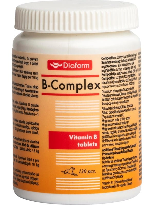 Diafarm B-Kompleks Tabletter til Hunde (130 stk.)