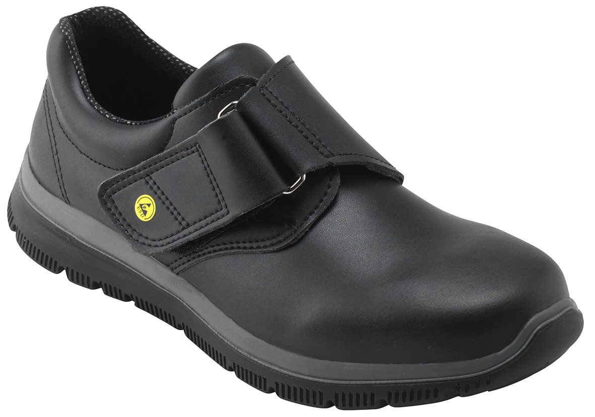 Euro-Dan DYNAMIC ESD sko med bred velcro og ankelpolstring 1952-01