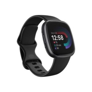Fitbit Versa 4 Sports Pack - graphite aluminium - smart watch with band - black